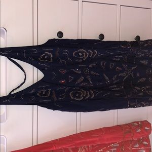 free people beaded shift tunic dress